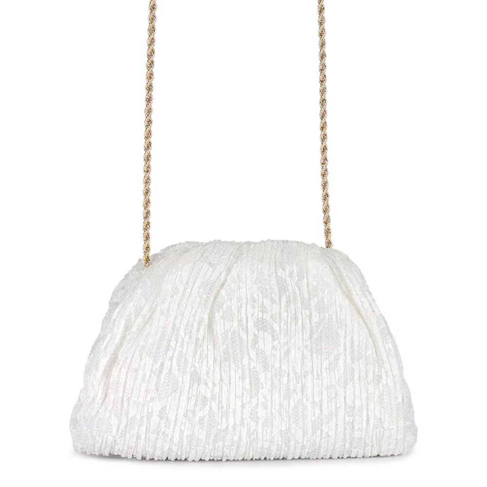 Bailey Pleated Lace Clutch Loeffler Randall